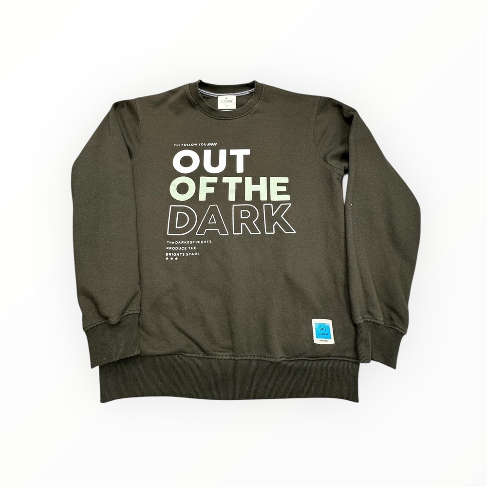 Cobb Italy Mens Out Of The‎ Dark Graphic Sweatshirt Olive Green Medium SSSRI2116
